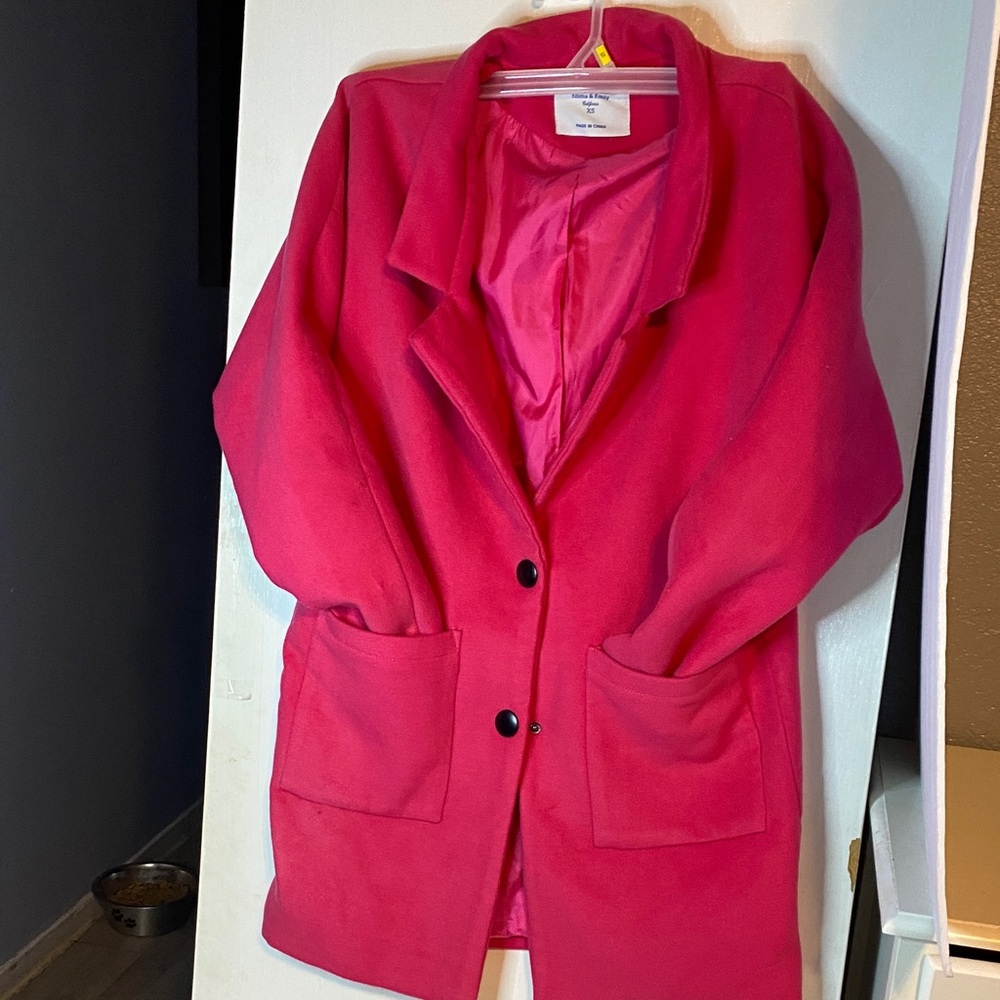 Stylish Women's Pink Trench Coat